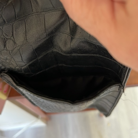 Be’is Black Croc Embossed Ultimate Work tote Travel Trolley Sleeve - Picture 3 of 13